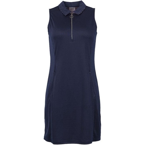 Jofit Dresses & Skirts - Jofit NWT Navy Polka-dot Utility Dress with Coordinating Pull-on Shorts, Size XL
